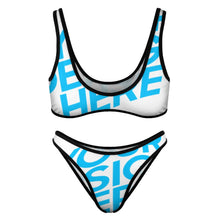 Lade das Bild in den Galerie-Viewer, Einzelbilddruck Damen Triangel-Bikini 2 tlg. Set S99D54 mit Push-up-Effekt mit Foto Muster Text Logo selbst gestalten und bedrucken