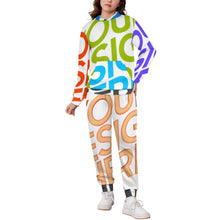 Lade das Bild in den Galerie-Viewer, Multi-Image-Design Kinder Jungen Mädchen Kapuzenpullover Jogginganzug Trainingsanzug 2-tlg mit Kapuzenshirt und Sweathose mit Foto Design Motiv Text selbst gestalten und bedrucken