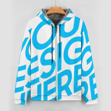 Lade das Bild in den Galerie-Viewer, Einzelbild-Design Herren / Männer Jacke Winter Cordjacke Outdoorjacke Collegejacke WZIP mit Foto Design Motiv Text selbst gestalten und bedrucken