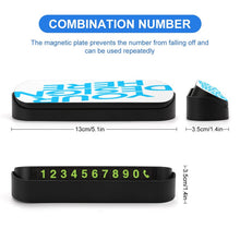 Lade das Bild in den Galerie-Viewer, Personalisierte Parkplatzschilder Nummernschilder 13x3,5x3,5cm selber gestalten und drucken lassen