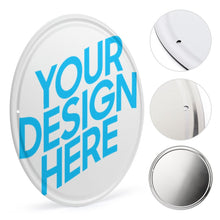 Lade das Bild in den Galerie-Viewer, Rundes Eisenbild Metallschild Blechschilder Deko Schild mit Foto Text selbst gestalten und bedrucken