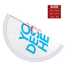 Lade das Bild in den Galerie-Viewer, Weihnachtsbaumrock Weihnachtsbaumdecke mit Fransenspitze selbst gestalten und bedrucken