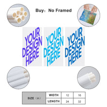 Lade das Bild in den Galerie-Viewer, Multi-Image Design Druck 3 Panel hängende Poster vertikal 1:2 / Leinwandbild 3-teilig / Leinwand Malerei Wandbilder mit Foto selbst gestalten und bedrucken