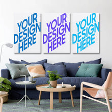 Lade das Bild in den Galerie-Viewer, Multi-Image-Design Druck Vertikale-Version 2:3 hängende Poster 3 Panel / Wandbilder 3-teilig / Leinwandbild Malerei mit Foto selbst gestalten und bedrucken