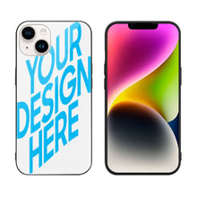 Lade das Bild in den Galerie-Viewer, iPhone 14 Pro Max Handyhülle FULL COVER Displayschutz GLAS hüllenfreundlich mit Fotos Muster Text Logo selbst gestalten und bedrucken