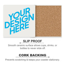 Lade das Bild in den Galerie-Viewer, Keramik-Untertasse (quadratisch) selbst gestalten und bedrucken