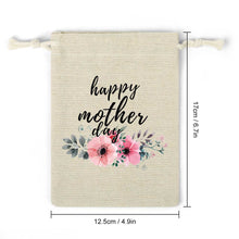 Lade das Bild in den Galerie-Viewer, 8 Stück / Packung Klein Kordelzugbeutel Aufbewahrungsbeutel aus Baumwolle und Leinen mit Fotos Muster Text Logo selbst gestalten und bedrucken