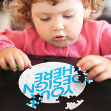 Lade das Bild in den Galerie-Viewer, Rundform Holz Foto Puzzle - Teile in Tierform - selbst gestalten und bedrucken