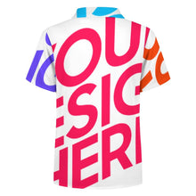 Lade das Bild in den Galerie-Viewer, Multi-Image-Design Kinder Jungen Kurzarmhemd Kurzärmeliges Hemd 225 mit Foto Design Motiv Text selbst gestalten und bedrucken