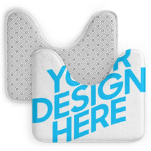 Lade das Bild in den Galerie-Viewer, U-förmige Bodenmatte Toilette Badezimmer WC Teppich rutschfeste Matte Toilettendeckel mit Fotos Muster Text Logo selbst gestalten und bedrucken