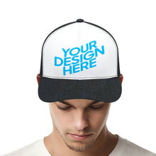 Lade das Bild in den Galerie-Viewer, Damen & Herren Denim Baseballkappe Schwarz-Stil selbst gestalten und bedrucken