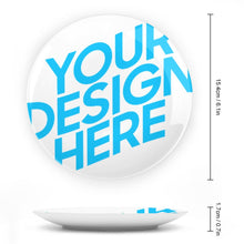Lade das Bild in den Galerie-Viewer, Dekorativer Teller aus Bone China mit Fotos Muster Text Logo selbst gestalten und bedrucken