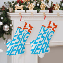 Lade das Bild in den Galerie-Viewer, All Print Weihnachtsstrümpfe in Hundepfotenform mit Foto Design Motiv Text selbst gestalten und bedrucken