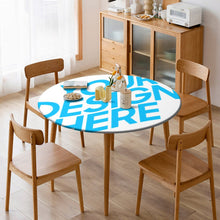 Lade das Bild in den Galerie-Viewer, Runde Tischdecke Wachstuch Abwaschbar 100cm 110cm 120cm 130cm mit Foto Design Motiv Text selbst gestalten und bedrucken