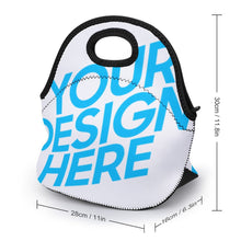 Lade das Bild in den Galerie-Viewer, PVC Lunch Bag Kühltasche Lunchtasche mit Tragegriff mit Foto / Text selbst gestalten und bedrucken
