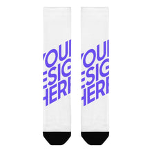Lade das Bild in den Galerie-Viewer, Socken Sportsocken lang Damen Herren mit Allover Print mit Foto Design Motiv Text selbst gestalten und bedrucken