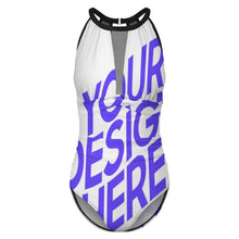 Lade das Bild in den Galerie-Viewer, 2024 NEW Einzelbild-Design Damen/Frauen Einteiliger Badeanzug Strandbadeanzug aus einfarbigem Mesh Patchwork femininer enger Badeanzug SDS2001 mit Foto Design Motiv Text selbst gestalten und bedrucken