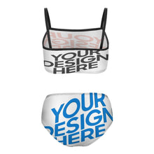 Lade das Bild in den Galerie-Viewer, Multi-Image-Design Kinder Mädchen Bademode Bikini Bade-Set NT009 mit Foto Design Motiv Text selbst gestalten und bedrucken