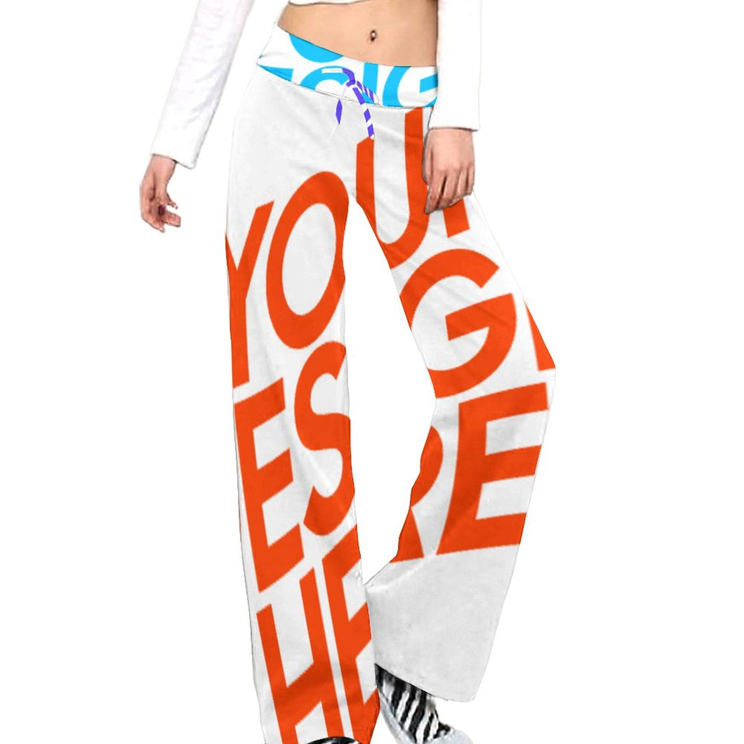Multi-Image-Druck Damen / Frauen Gerade geschnittene Yoga Hose zum Schnüren XP mit Fotos Muster Text Logo selbst gestalten und bedrucken