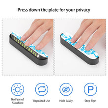 Lade das Bild in den Galerie-Viewer, Personalisierte Parkplatzschilder Nummernschilder 13x3,5x3,5cm selber gestalten und drucken lassen