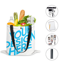 Lade das Bild in den Galerie-Viewer, Horizontale Version Beidseitiger Voll Druck Tote Tasche Boutique Handtasche Umhängetasche Strandtasche Schultertasche mit Fotos Muster Text Logo selbst gestalten und bedrucken