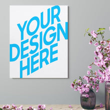 Lade das Bild in den Galerie-Viewer, Vertikale Version Leinwandbild Wandbild mit Fotos Muster Text Logo selbst gestalten und bedrucken