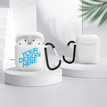 Lade das Bild in den Galerie-Viewer, Kopfhörer-Schutzhülle, Hülle für Apple AirPods Kopfhörer - Silikon Schutzhülle Etui Case Cover Schoner Katze Design mit Foto Text selbst gestalten und bedrucken