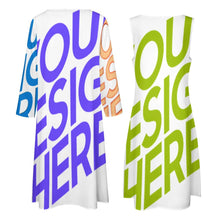 Lade das Bild in den Galerie-Viewer, Multi-Image-Druck Damen & Frauen Abendanzug Kleid Set STZ 2tlg. Set mit Fotos Muster Text Logo selbst gestalten und bedrucken
