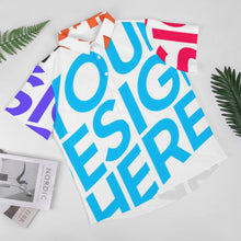 Lade das Bild in den Galerie-Viewer, Multi-Image-Design Herren Kurzarm Hemd AY005 mit Foto Design Motiv Text selbst gestalten und bedrucken