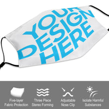 Lade das Bild in den Galerie-Viewer, 2 Stück / Packung Mund-Nasen-Maske Jugendmasken Kindermaske 17cmx13cm Waschbar selbst gestalten und bedrucken