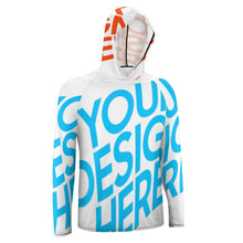 Lade das Bild in den Galerie-Viewer, Sonnenschutz Kapuzenpullover Langarmshirt Funktionsshirt NZ145 Herren / Männer mit Foto / Text selbst gestalten und bedrucken