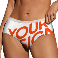 Lade das Bild in den Galerie-Viewer, Multi-Image-Druck Damen / Frauen Slip Taillenslip Unterhose aus weicher Microfaser B499 mit Fotos Muster Text Logo selbst gestalten und bedrucken