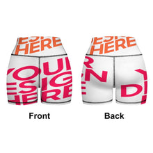 Lade das Bild in den Galerie-Viewer, Multi-Image-Design Damen / Frauen Yoga Set Sport Suit Trainingsanzug Sportanzug Jogginganzug Sport BH Shorts Set (2 teile, Sport-BH, Kurze Leggings) mit Foto Design Motiv Text selbst gestalten und bedrucken