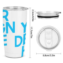 Lade das Bild in den Galerie-Viewer, Volldruck Bedruckter Autobecher Thermobecher aus Edelstahl 304 mit Fotos Muster Text Logo selbst gestalten und bedrucken