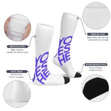 Lade das Bild in den Galerie-Viewer, Socken Sportsocken lang Damen Herren mit Allover Print mit Foto Design Motiv Text selbst gestalten und bedrucken