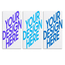 Lade das Bild in den Galerie-Viewer, Multi-Image Design Druck 3 Panel hängende Poster vertikal 1:2 / Leinwandbild 3-teilig / Leinwand Malerei Wandbilder mit Foto selbst gestalten und bedrucken