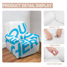 Lade das Bild in den Galerie-Viewer, Elastischer Sofabezug 1 Sitzer Sofahusse Sesselbezug Stretch Couch Möbelschutz Abdeckung mit Foto Text selbst gestalten und bedrucken
