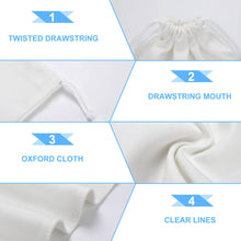 Lade das Bild in den Galerie-Viewer, 12*18cm / 20*25cm Doppelseitiger Druck Canvas Kordelzugbeutel mit Foto / Text selbst gestalten und bedrucken