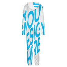 Lade das Bild in den Galerie-Viewer, Einzelbild-Design Unisex Damen / Herren Schlafanzug Pyjama Jumpsuit Overall Einteiler Hausanzug mit Foto Design Motiv Text selbst gestalten und bedrucken