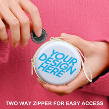Lade das Bild in den Galerie-Viewer, Runde Geldbörsen / runde Geldbeutel / runde Aufbewahrung mit Foto selbst gestalten und bedrucken