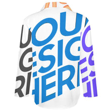 Lade das Bild in den Galerie-Viewer, Multi-Image-Druck Langarmhemd Langarmbluse Shirt AY008 mit Fotos Muster Text Logo selbst gestalten und bedrucken
