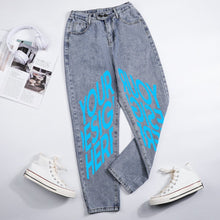 Lade das Bild in den Galerie-Viewer, Einzelbilddruck Damen / Frauen Harlan Jeans Original Boyfriend-Cut 9037 mit Fotos Muster Text Logo selbst gestalten und bedrucken