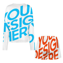 Lade das Bild in den Galerie-Viewer, Einzelbild-Design Damen / Frauen Pyjama Schlafanzug (2 tlg.) 203 mit Foto Design Motiv Text selbst gestalten und bedrucken