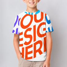 Lade das Bild in den Galerie-Viewer, Multi-Image-Druck Fußballtrikot TShirt Jersey ET 2022 Fußball WM Kids Volldruck für Kinder mit Fotos Muster Text Logo selbst gestalten und bedrucken