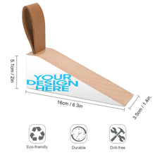 Lade das Bild in den Galerie-Viewer, Türstopper Zugluftstopper aus Holz mit Foto selbst gestalten und bedrucken