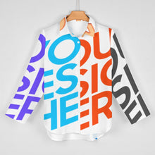 Lade das Bild in den Galerie-Viewer, Multi-Image-Druck Langarmhemd Langarmbluse Shirt AY008 mit Fotos Muster Text Logo selbst gestalten und bedrucken