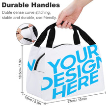 Lade das Bild in den Galerie-Viewer, Polyester Essenstasche Lunchtasche Lunch Bag Kühltasche mit Tragegriff mit Foto / Text selbst gestalten und bedrucken