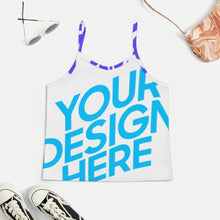 Lade das Bild in den Galerie-Viewer, Einzelbild-Design Damen/Frauen Pyjamashorts Short Sexy Pyjama Homewear Ärmellos Schlafanzug-Set Satin mit Foto Design Motiv Text selbst gestalten und bedrucken