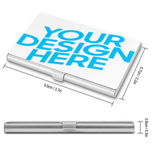 Lade das Bild in den Galerie-Viewer, Visitenkartenetui Metall Damen & Männer selbst gestalten und bedrucken