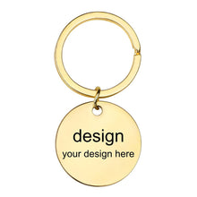 Lade das Bild in den Galerie-Viewer, Schlüsselanhänger Metall Anhänger aus Titan Stahl (fünf Stil verfügbar) mit Namen Gravur selbst gestalten